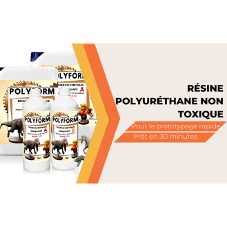 POLYFORM  Résine Polyuréthane Bi composant - 500 gr  Prête en 5 minutes  Meilleure Qualité Prix !-Lire la description