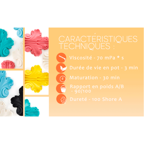 POLYFORM  Résine Polyuréthane Bi composant - 500 gr  Prête en 5 minutes  Meilleure Qualité Prix !-Lire la description