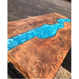 EPOXYTABLE 5-FIVE Résine Epoxy pour Tables  Coulées parfaites jusquà 5 cm - 9 KG-Lire la description