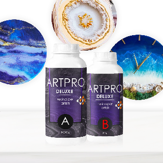 ART PRO DELUXE Résine Epoxy transparente à Haute Viscosité : Motifs Détaillés et Parfaits ! - 9 kg-Lire la description