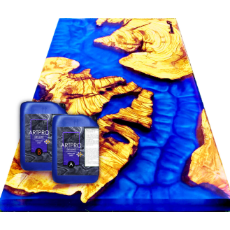 ART PRO DELUXE Résine Epoxy transparente à Haute Viscosité : Motifs Détaillés et Parfaits ! - 9 kg-Lire la description