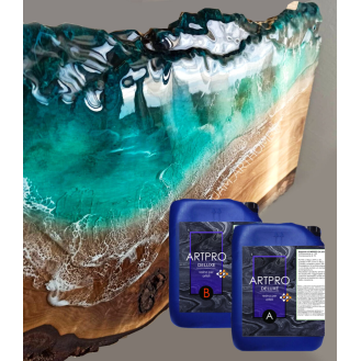 ART PRO DELUXE Résine Epoxy transparente à Haute Viscosité : Motifs Détaillés et Parfaits ! - 1.7 kg-Lire la description