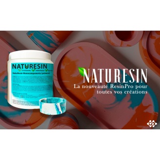 NATURESIN  Résine Minérale à base deau  Très Sécurisante, sans Gants et sans Masque ! - 1000 gr-Lire la description