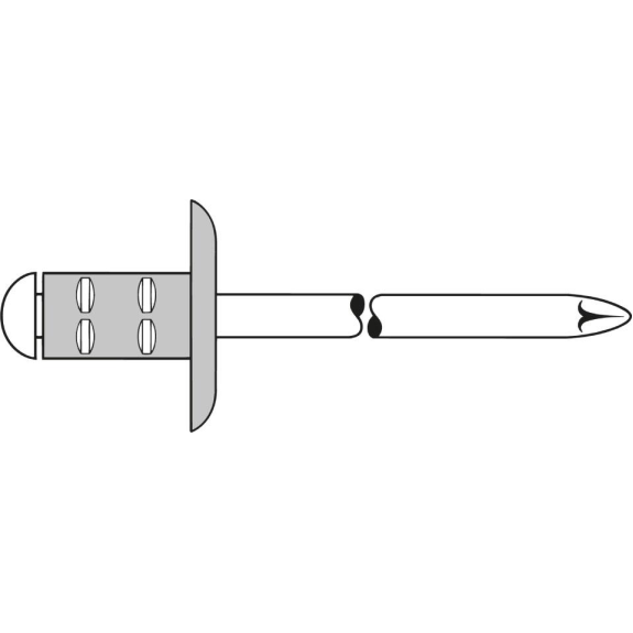 Mehrbereichs-Blindniet Alu/Stahl Großkopf 4,8x17mm GESIPA Mehrbereichs-Blindniet Alu/Stahl Großkopf 4,8x17mm GESIPA-Beschreibung lesen