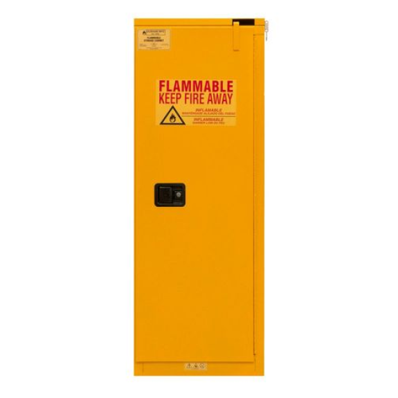 Armoire de sécurité certifiée FM, fermeture automatique, 2 étagères amovibles, L = 592 mm Armoire de sécurité certifiée FM, fermeture automatique, 2 étagères amovibles, L = 592 mm-Lire la description