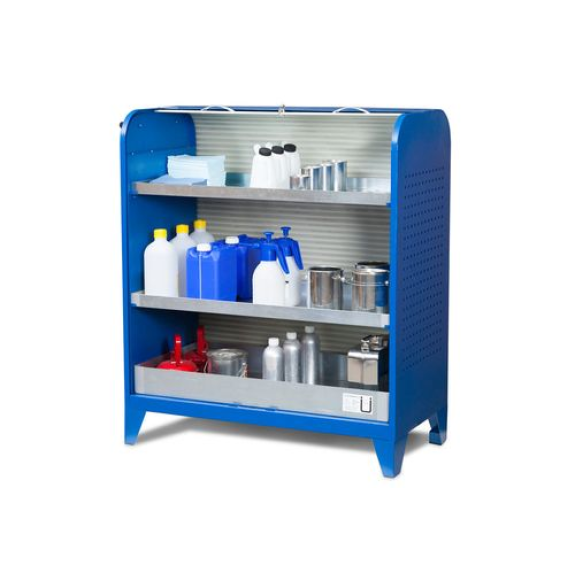 Armoire pour produits chimiques et petites pièces Fix, modèle KT-2, sur pieds Armoire pour produits chimiques et petites pièces Fix, modèle KT-2, sur pieds-Lire la description