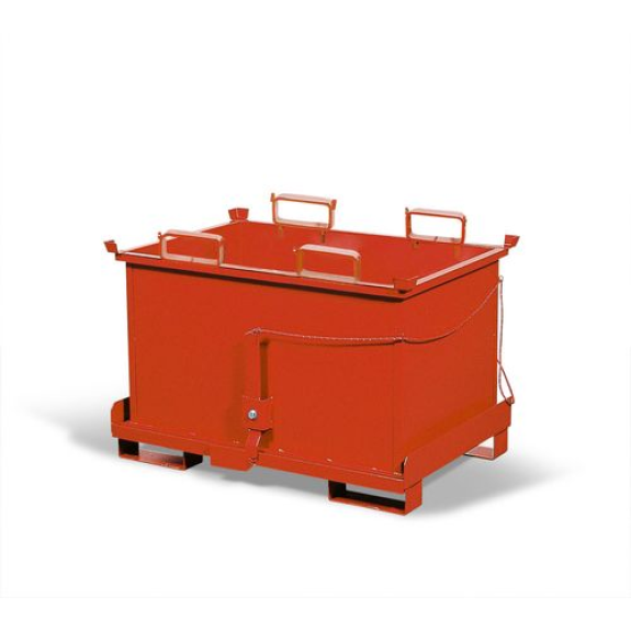 Benne à fond ouvrant Classic pour copeaux/limaille, charge admissible 500 kg-Lire la description