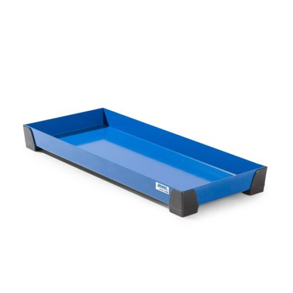 Bac de rétention pour bidons classic-line, en acier peint, sans caillebotis, 38 litres-Leggi tutto