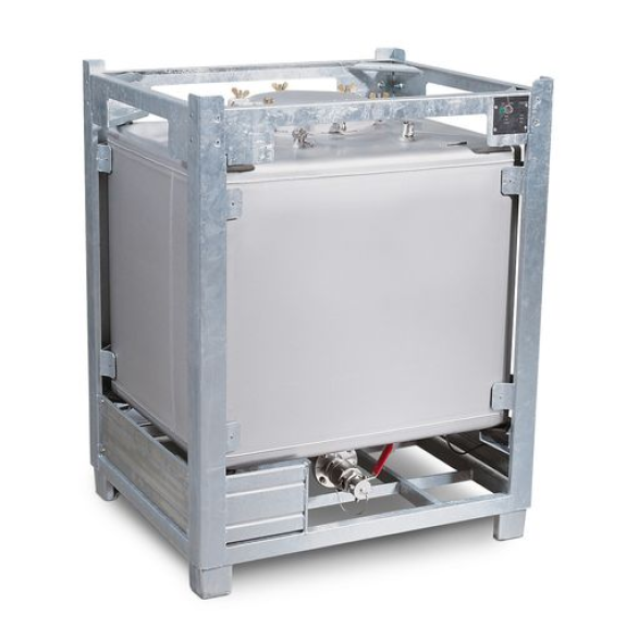 Cuve de 1000 litres TA carrée, en inox-Leggi tutto