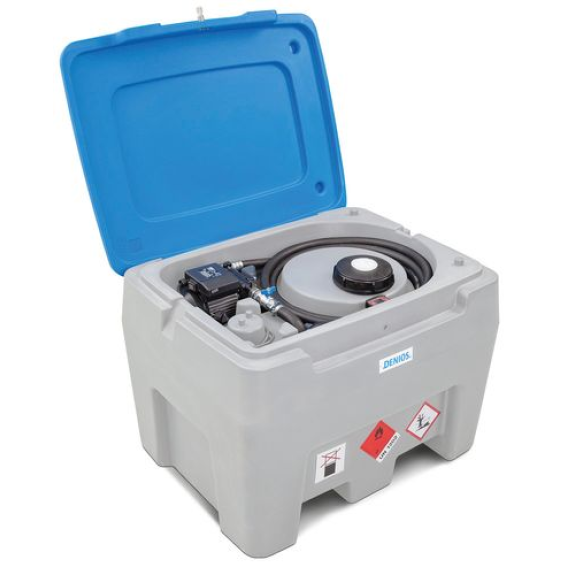 Réservoir pour gazole mobile, 250 litres, 12 V, gris/bleu-Lire la description