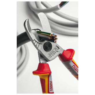 Kabelschere, VDE-isoliert, 210 mm, für Kabel-Ø bis 25 mm-Beschreibung lesen