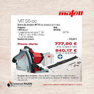 Mafell Tauchsge MT 55 cc MidiMAX im T-MAX-Beschreibung lesen