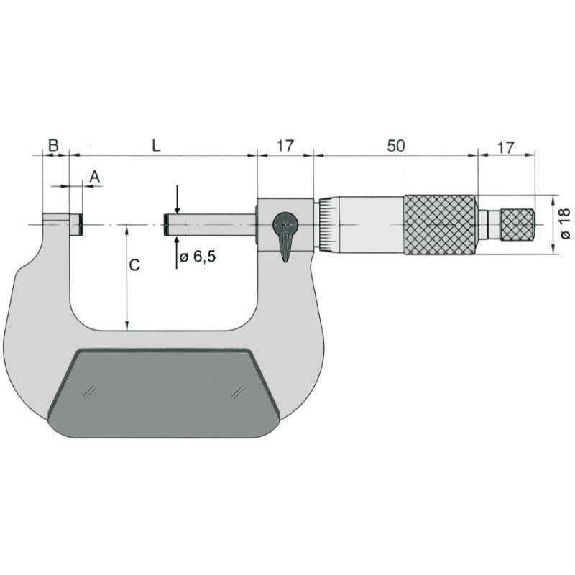231352 - Micrómetro de exteriores DIN 863 - Capacidad 25-50mm-Leer más