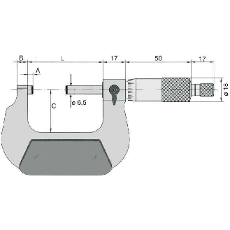 231352 - Micrómetro de exteriores DIN 863 - Capacidad 25-50mm-Leer más