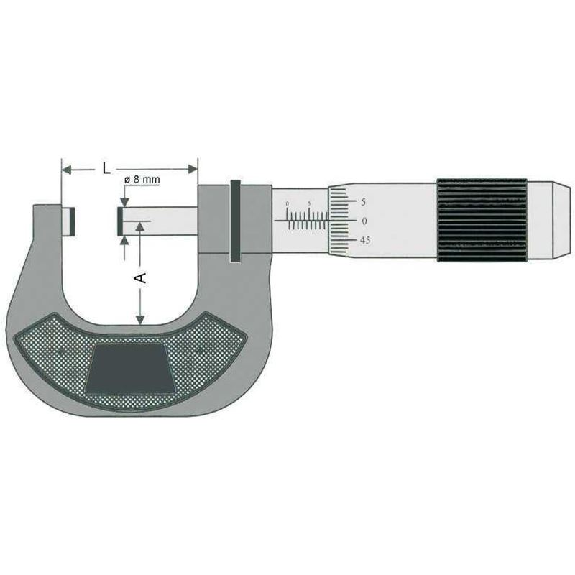 231333 - Micrómetro de exteriores alta precisisón DIN 863 - Capacidad 75:10mm-Leer más