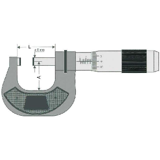 231333 - Micrómetro de exteriores alta precisisón DIN 863 - Capacidad 75:10mm-Leer más