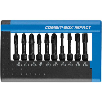 28477 - Juego de 10 puntas de impacto COMBIT-BOX en caja dispensadora-Leer más