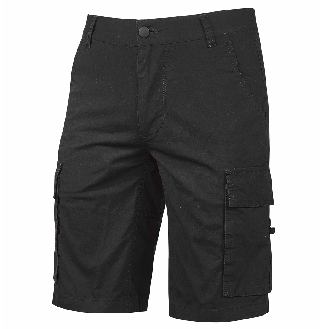 U-Power - Bermuda de travail noir Slim SUMMER-Lire la description