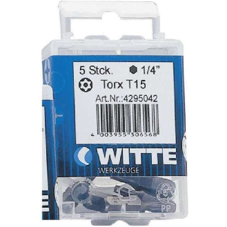 427730 - 5 Puntas en cajita de plástico largo 25mm (T10 STAINLESS)-Leer más