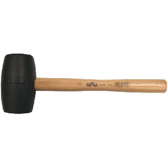 A404 - Maza de goma mango madera (ø 85mm, Cabeza 128mm, Largo 350mm)-Leer más