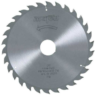 Mafell Sgeblatt-HM, 180 x 1,4/2,0 x 30 mm, Z 30, WZ, fr universellen Einsatz-Beschreibung lesen
