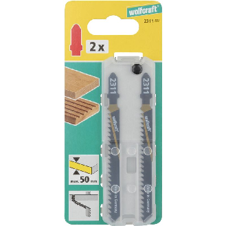 2 hojas de sierra de calar HCS L 100 mm. vástago en T 2311000-Leer más