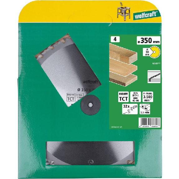 1 disco para sierras circulares de mesa CT. 32 dientes  350 mm 6666000-Leer más