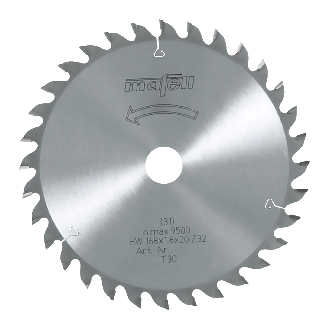 Mafell Sgeblatt-HM, 168 x 1,2/1,8 x 20 mm, Z 32, WZ, fr schnitte in Holz-Beschreibung lesen