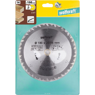 1 disco de sierra circular CT. 22 dientes  180 mm 6734000-Leer más