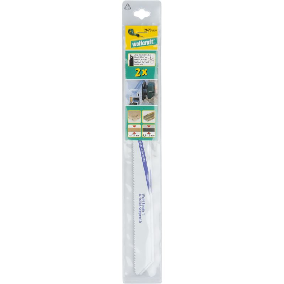 2 hojas de sierra de sable BiM. universal. basto. L 230 mm 2673000-Leer más