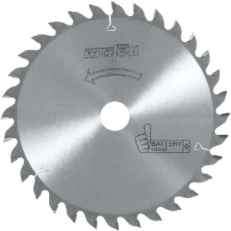 Mafell Sgeblatt-HM, 185 x 1,2/1,8 x 20 mm, Z 32, WZ, Battery ideal, fr Lngs--Beschreibung lesen