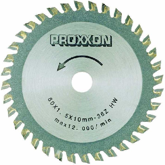 Proxxon Kreissgeblatt, HM-bestckt,  80 x 1,6 x 10 mm, 36 Zhne-Beschreibung lesen