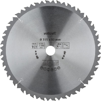 1 disco para sierras circulares de mesa CT. 28 dientes  315 mm 6742000-Leer más