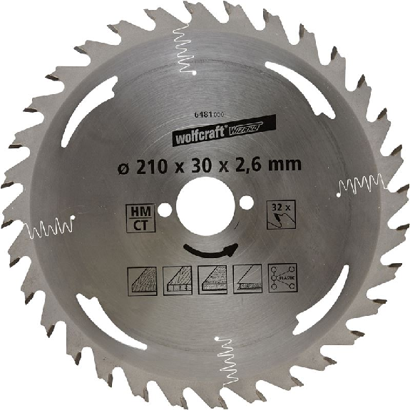 Disco de sierra circular 32 dientes 210 mm-Leer más