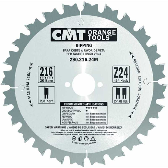 Sierra circular 190x2.6x30 Z:12 atb 20°-Leer más