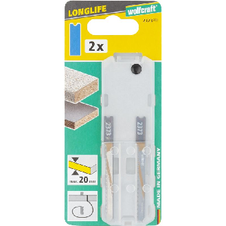 2 hojas de sierra de calar HCS L 70 mm. vástago en U 2373000-Leggi tutto