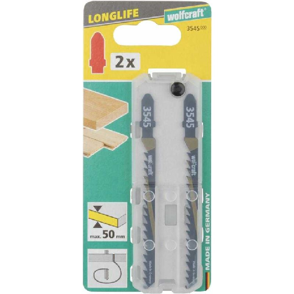 2 hojas de sierra de calar HCS L 100 mm. vástago en T 3545000-Leer más