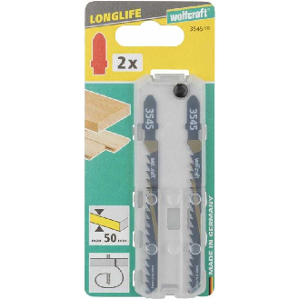 2 hojas de sierra de calar HCS L 100 mm. vástago en T 3545000-Leer más