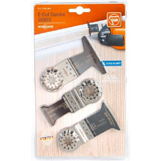 Set  3 cuchillas E-CUT Combo Starlock WOOD - E-Cut Combo Starlock WOOD-Leer más