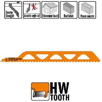 Hoja de sierras sables especial en HW 4555x12,7x2tpi-Leer más