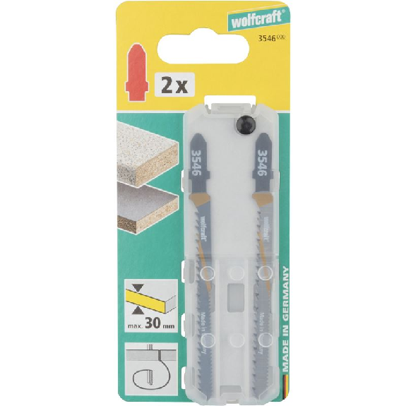 2 hojas de sierra de calar HCS L 100 mm. vástago en T 3546000-Leer más