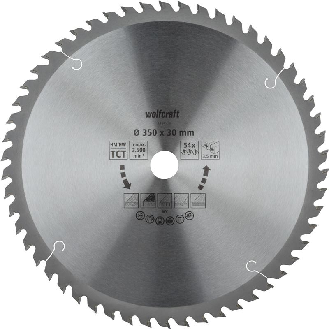 1 disco para sierras circulares de mesa CT, 54 dientes  350 mm-Leer más