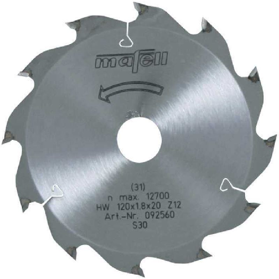 Mafell Sgeblatt-HM, 120 x 1,2/1,8 x 20 mm, Z 12, WZ, fr Lngsschnitte in Holz Mafell Sgeblatt-HM, 120 x 1,2/1,8 x 20 mm, Z 12, WZ, fr Lngsschnitte in Holz-Beschreibung lesen