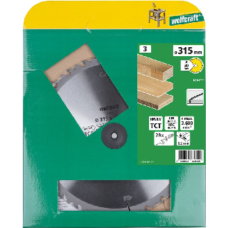 1 disco para sierras circulares de mesa CT. 28 dientes  315 mm 6664000-Leer más
