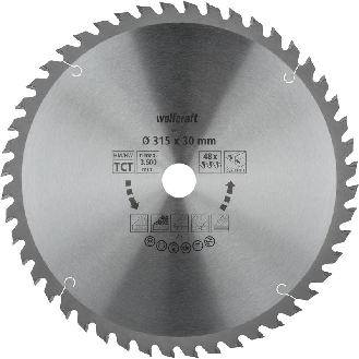 1 disco para sierras circulares de mesa CT. 48 dientes  315 mm 6684000-Leer más