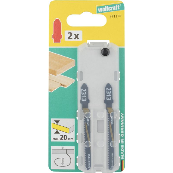 2 hojas de sierra de calar HCS L 76 mm. vástago en T 2313000-Leer más