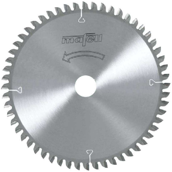 Mafell Sgeblatt-HM, 185 x 1,4/2,4 x 20 mm, Z 56, WZ, fr Querschnitte in Holz-Beschreibung lesen