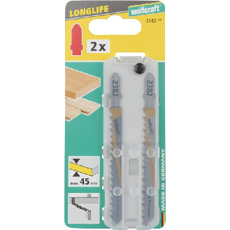 2 hojas de sierra de calar HCS L 100 mm. vástago en T 2382000-Beschreibung lesen