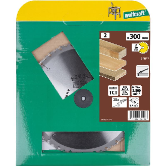 1 disco para sierras circulares de mesa CT. 28 dientes  300 mm 6741000-Leer más