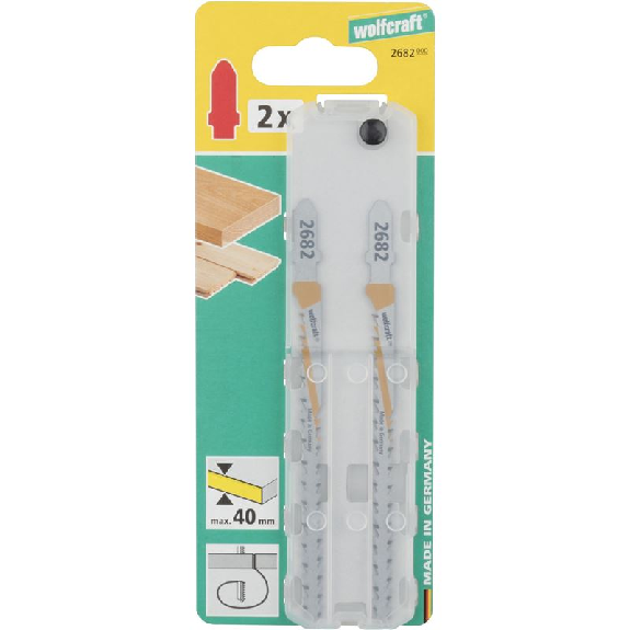 2 hojas de sierra de calar HCS L 115 mm. vástago en T 2682000-Leer más